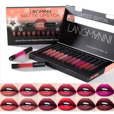 Non-stick Cup Matte Matte Lip Gloss Waterproof Quick-drying Lip Gloss Set Non-stick Non-fading Lip Gloss Liquid Lipstick