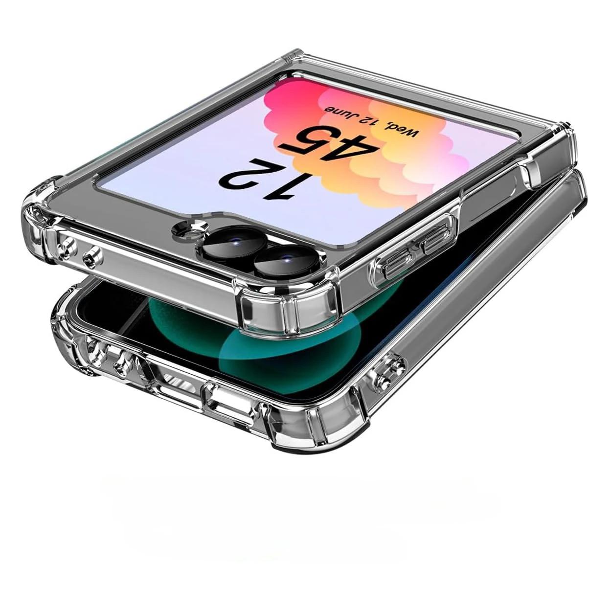 

Тонкий чехол для телефона Samsung Galaxy Z Flip 7 fe 6 5 4 Flip6 Flip5 Flip7 Прозрачный Твердый ПК из акрила Защитная задняя крышка Galaxy Z Flip7 чистый