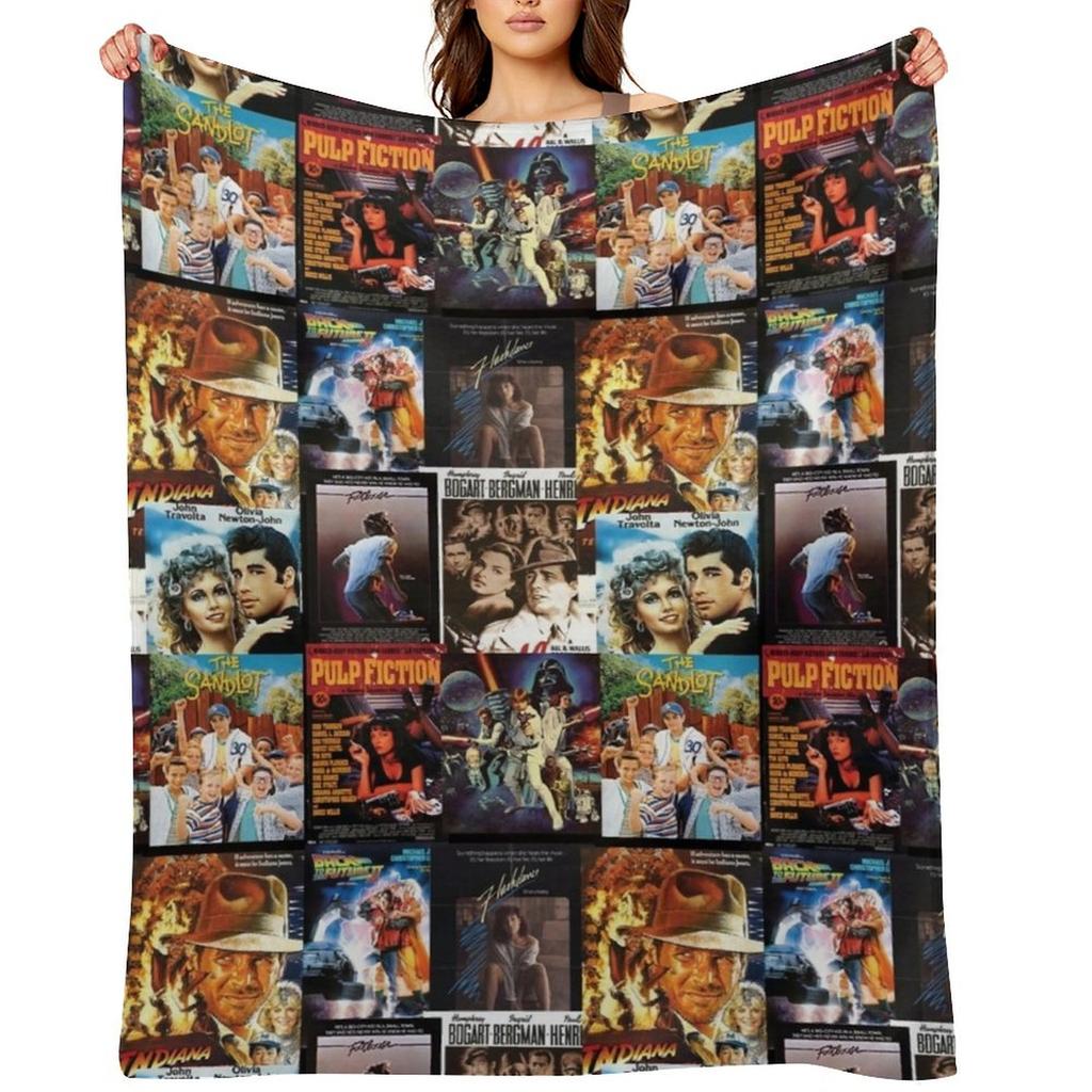 Classic Movies Throw Blanket sofa bed Shaggy Large Luxury Brand Blankets