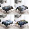 Waterfall Tablecloth Alpine Flowing Water Printed  Stain Resistant Waterproof Kitchen Table Home Decoration