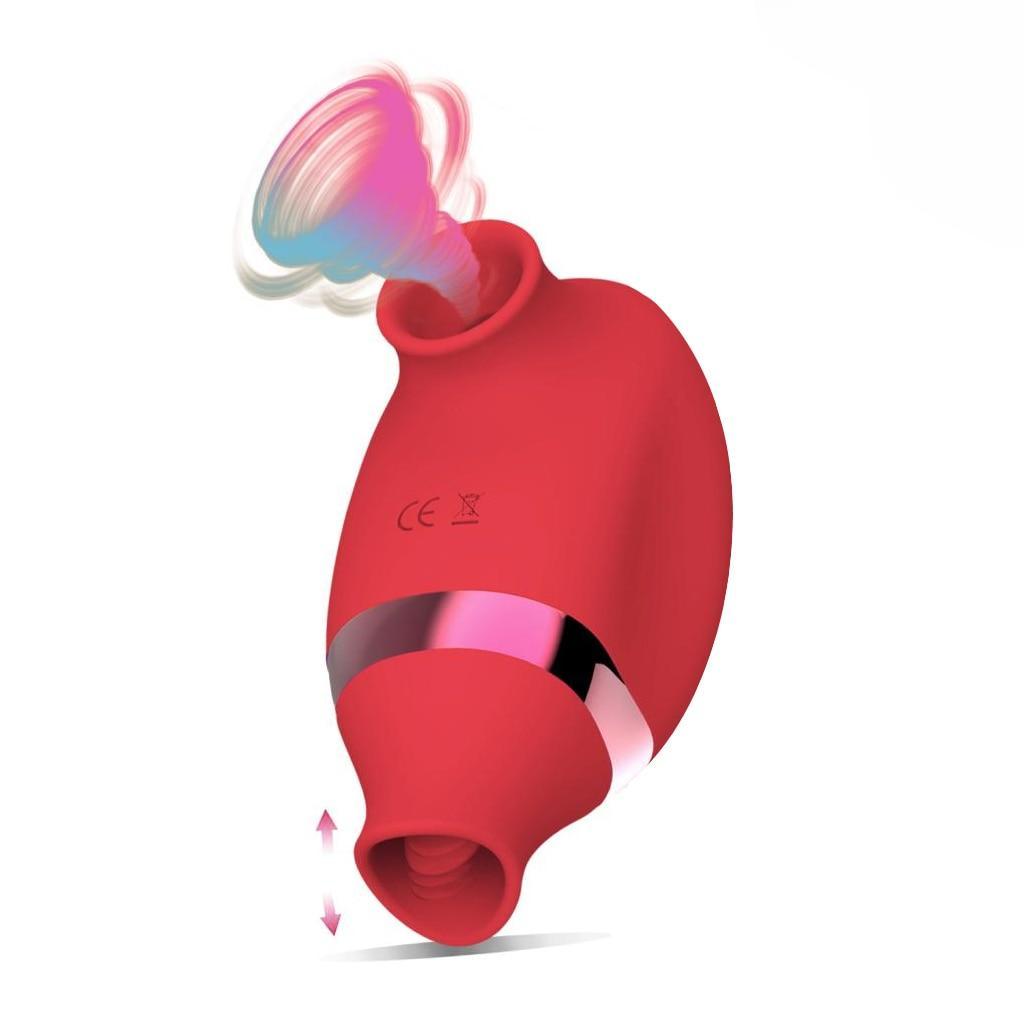 Clitoris Sucker Vibrator Adult Erotic Toys Double Headed Clitoris Stimulator Tongue Licking G Spot Massager Women Sex Toy