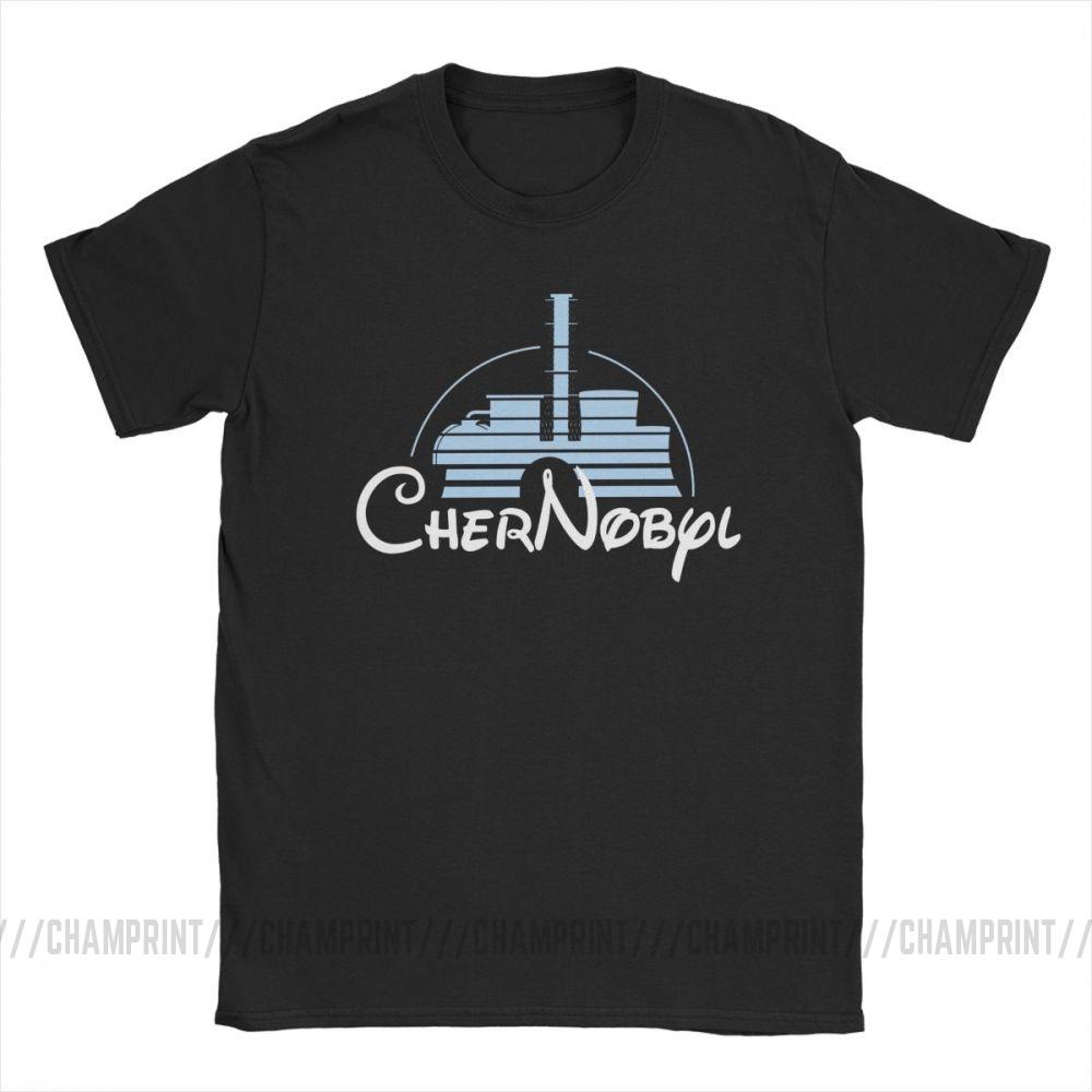 Mens Nuclear Disaster Chernobyl Geek Ukraine Radiation Vintage T Shirt Pure Cotton Tops Novelty Tee Shirt Plus Size TShirts