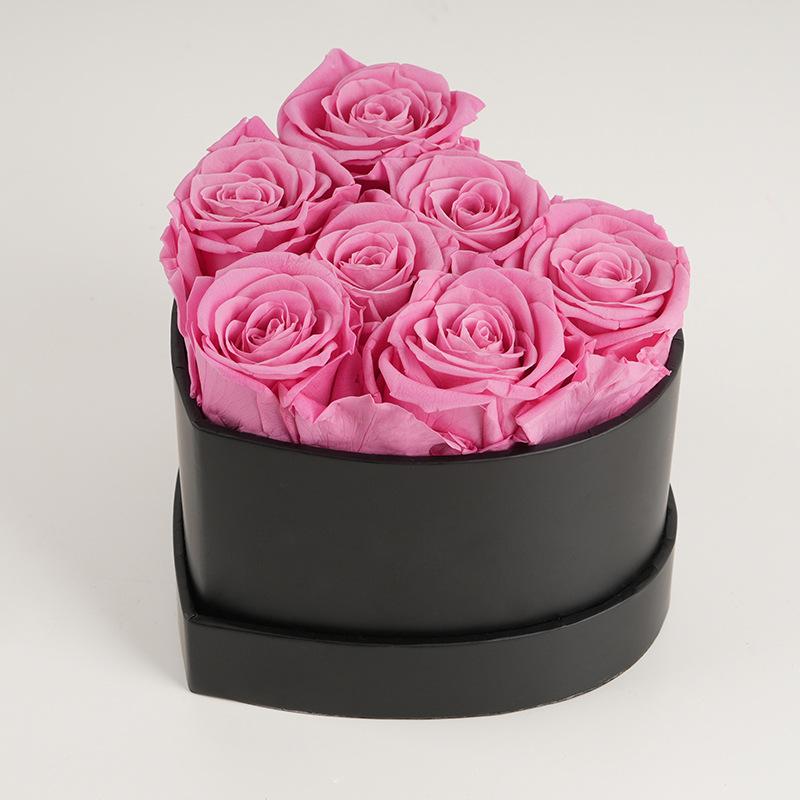 

Вечный цветок ручной работы Love Rose Подарочная коробка Premium Sense Hug Bucket Подарок на день рождения и праздник 7 flowers розовый