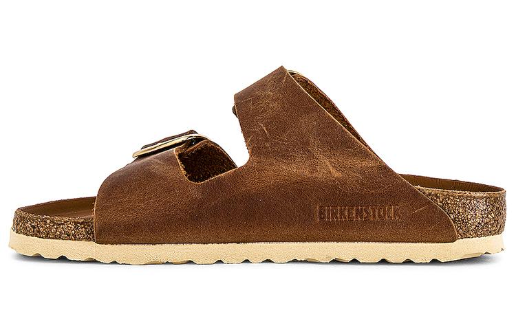 Birkenstock Wmns Arizona Big Buckle Oiled Leather Narrow Cognac Women s 1011073 38