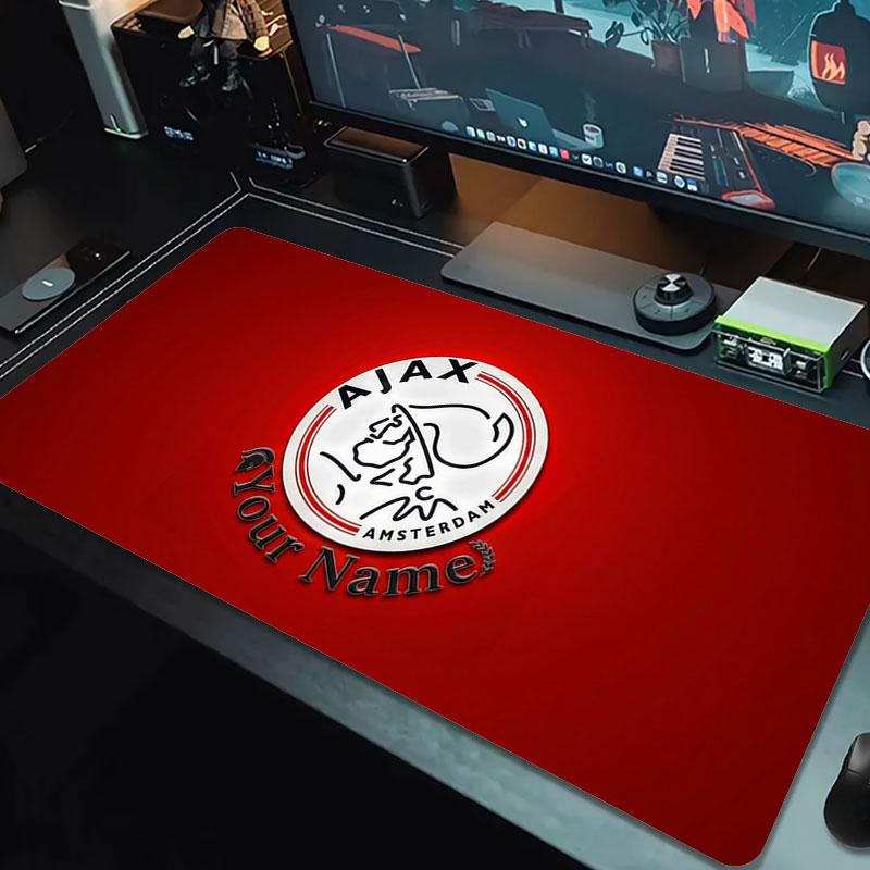 AFC Ajax Custom Name Large Size Mouse Pad Large Gaming Table Cushion Non-slip Laptop Tablet Big Mousepad XXL Mat Mini PC Playmat With Lock Edge