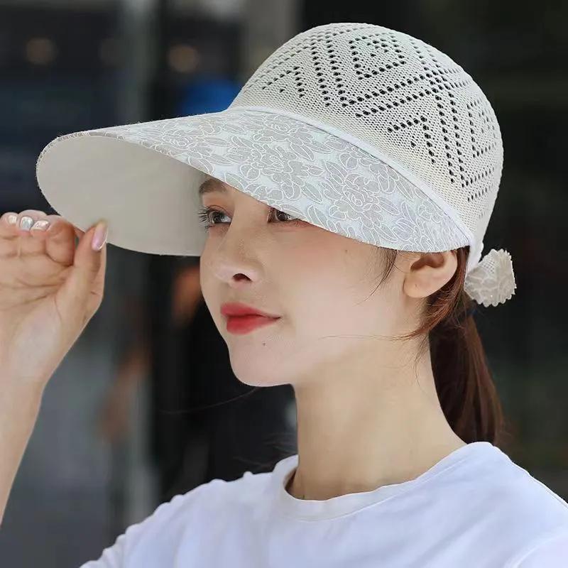 

WTEMPO Летние однотонные солнцезащитные шляпы с открытыми полями для женщин, дышащие складные пляжные солнцезащитные шляпы 1pc бежевый