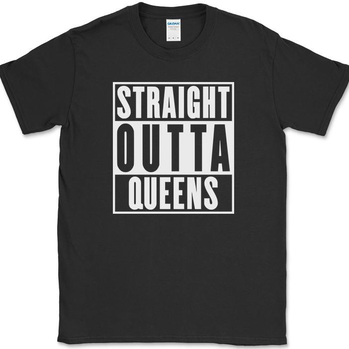 

Футболка Straight Outta Queens New York NY Смешная футболка с юмористическим текстом, выражающая гордость за штат 3XL