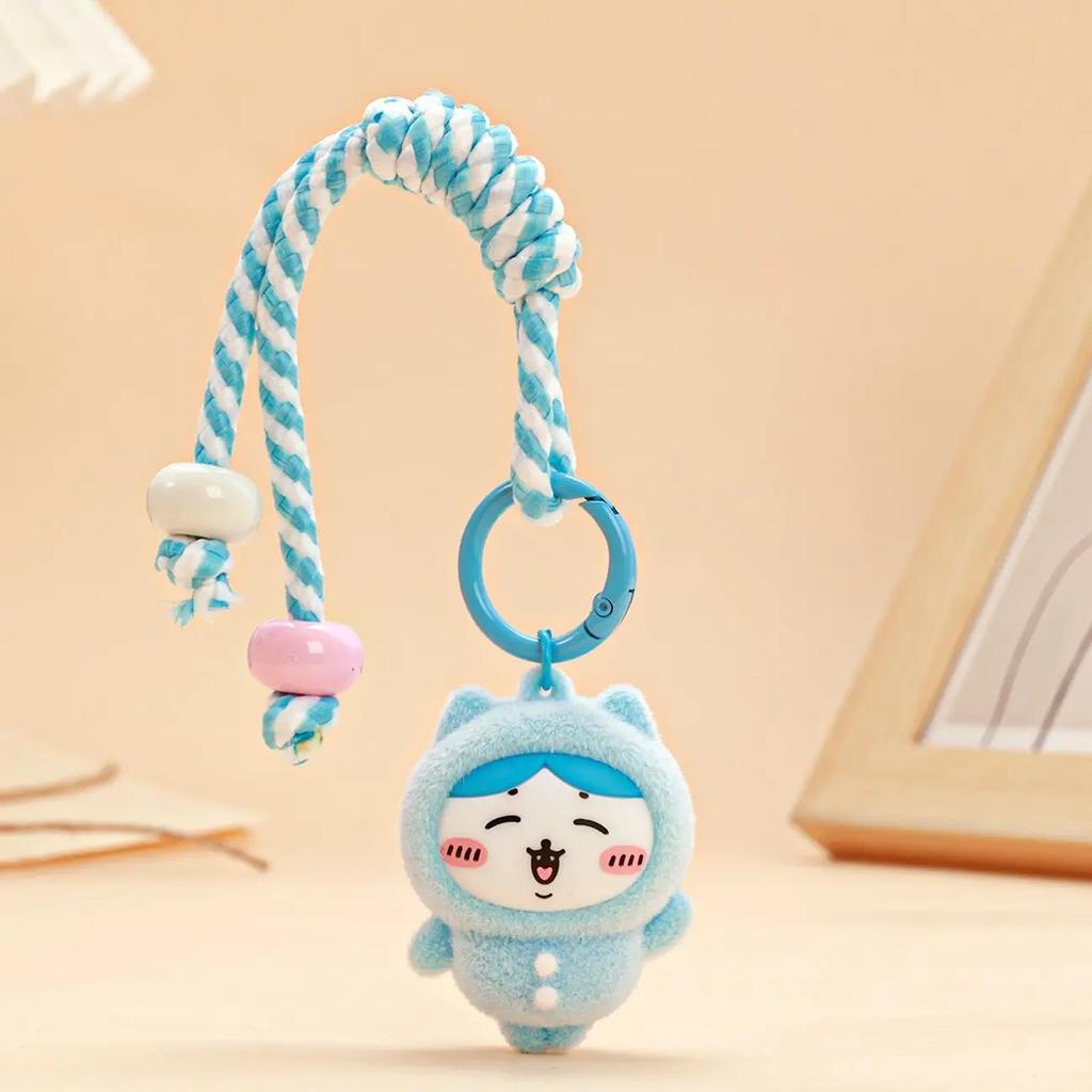 Cute Yellow Rabbit Plush Keychain 12Cm Soft Stuffed Animal Doll Kawaii Anime Fluffy Hanging Pendant Bag Backpack Decoration Gift