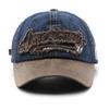 Retro Letter Baseball Cap Hip Hop Peaked Caps Outdoor Sunshade Visors Fashion Cowboy Duck Tongue Hats Color Block Duckbill Hats
