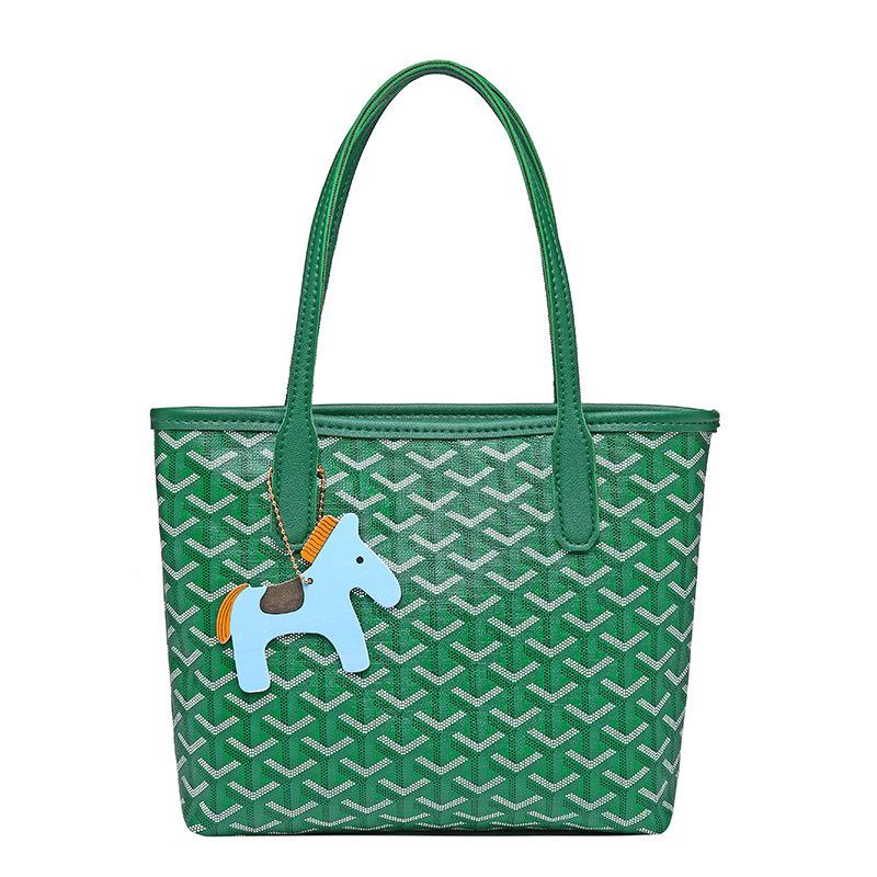 JYL TS Женские сумки через плечо Сумка  Гусиная лапка  038 Ведро ПУ Печатная женская сумка на плечо кокосовый