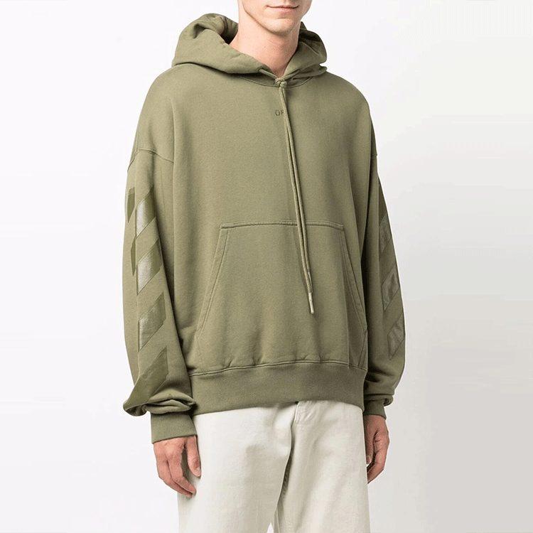 OFF WHITE FW21 Sweatshirt Men's Green OMBB085F21FLE0105555