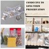 80 Microns 500-100PCS/bag, High Transparent PE Zipper Bag Reusable Plastic Self Sealing Bag Sugar Candy Dry Gift Storage Bag