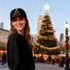 Christmas Tree Printed Baseball Hats Black Cloth New Year Baseball Hats Sunshade Baseball Caps Shade Caps Fishing Hats for Women