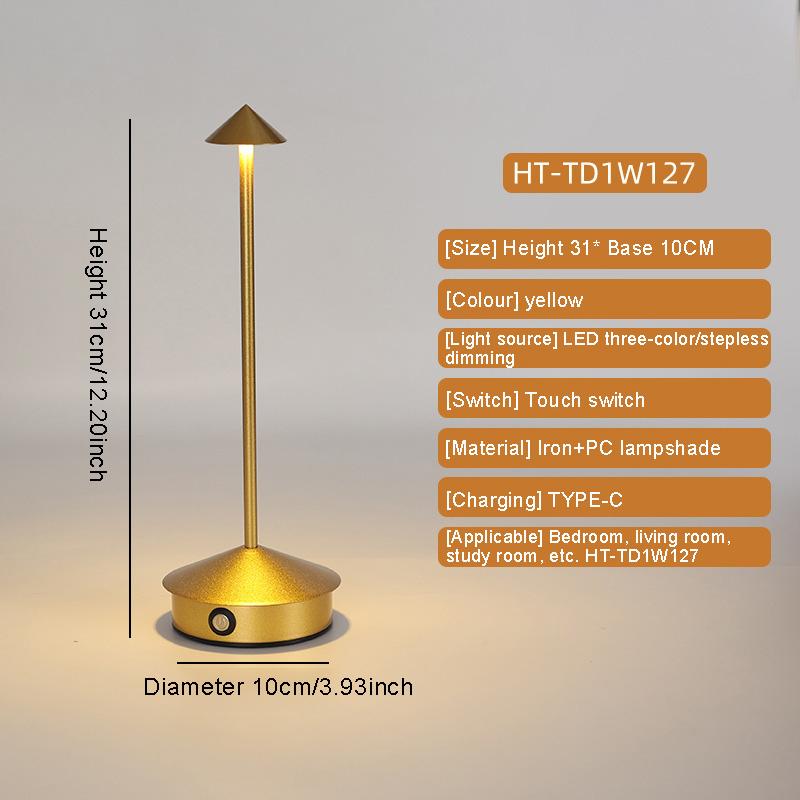 

Ретро светодиодная настольная лампа с сенсорным диммированием, настольная лампа, украшения для спальни, для дома, столовой, кофейни, простой скандинавский грибной декор для комнаты USB Plug золотой
