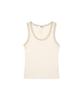 Nobayang Two-Tone Sleeveless Tank Top (Ivory)