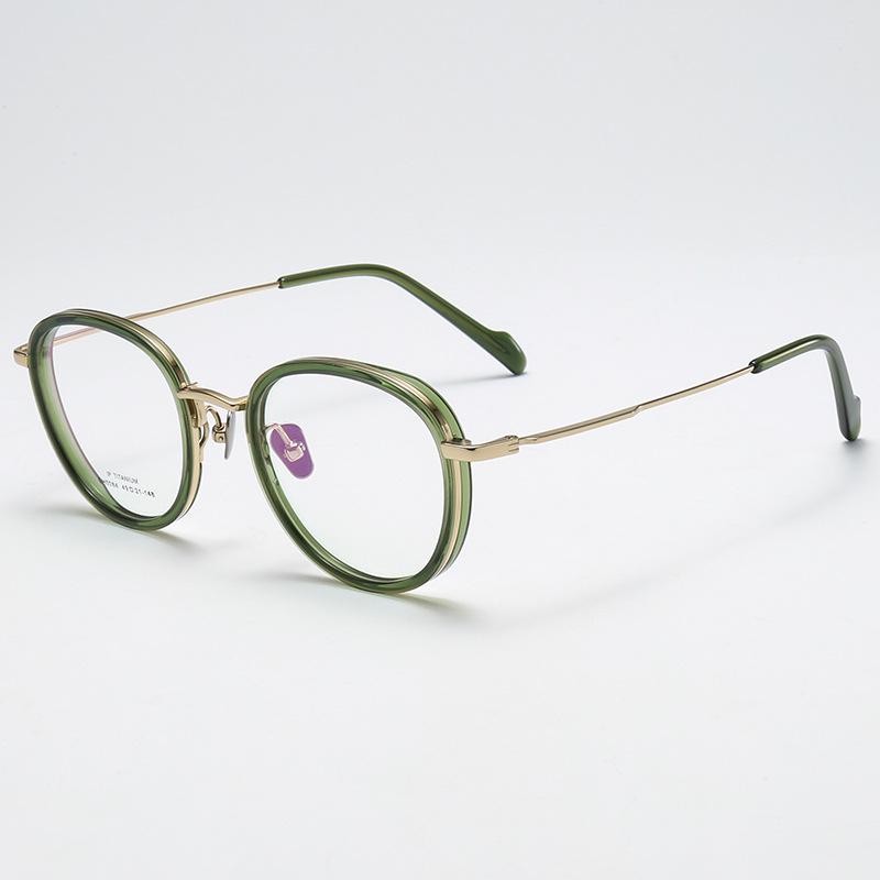 

Women s Small Round Titanium Glasses Frame for High Prescription Lenses