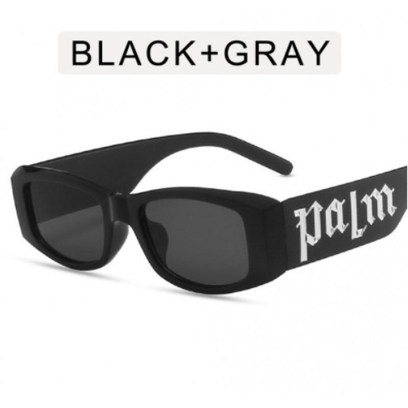 Punk letter sunglasses new rectangular retro hip-hop style hottie sunglasses women trendy cool design sunshade box