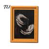 Kitchen Appliance Magnets Wooden Retro Frame Fridge Magnet, Strong Magnetic Decor Refrigerator Magnet for Refrigerator, Office Whiteboard Decoration