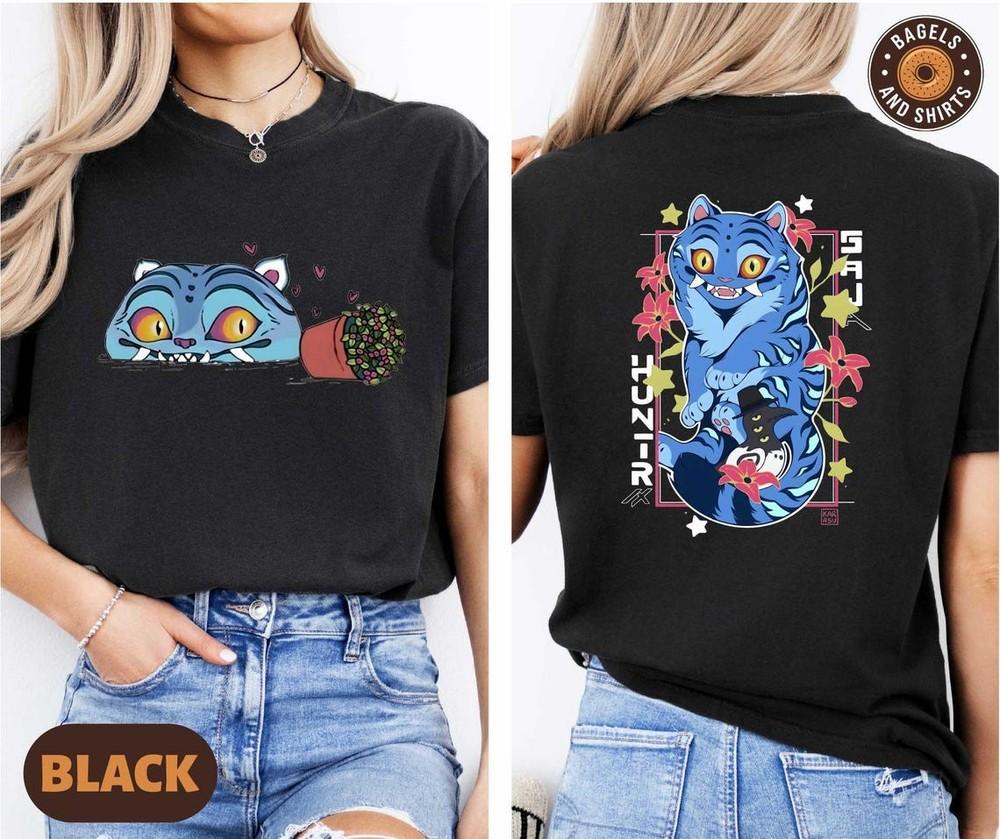 Kpop Demon Hunters Tiger Shirt, Derpy Anime Tiger T-Shirt, Anime Lovers Tee Unisex T-Shirt L