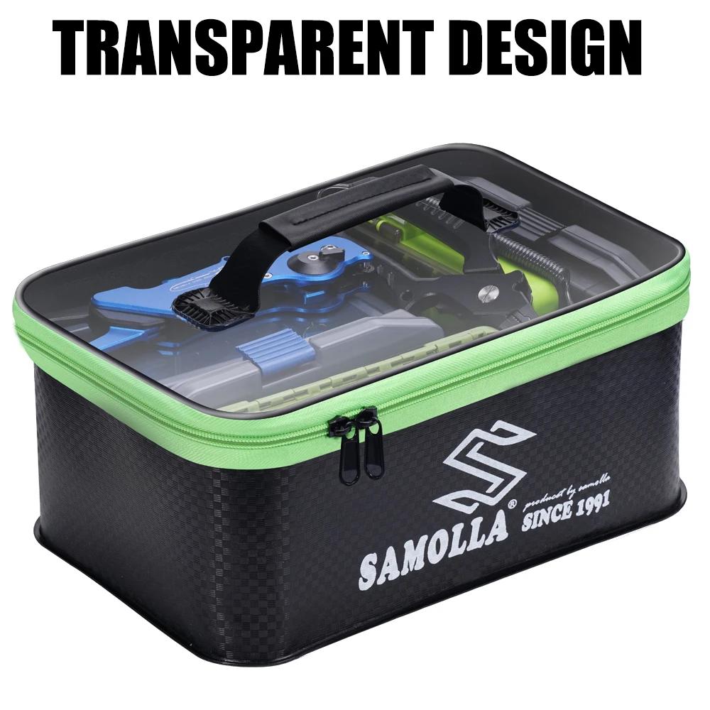 Thicken Fishing Box Bag Waterproof Fishing Gear Boxes Live Fish Bucket Fishing Main Sub Line Float Storage Case Handbag