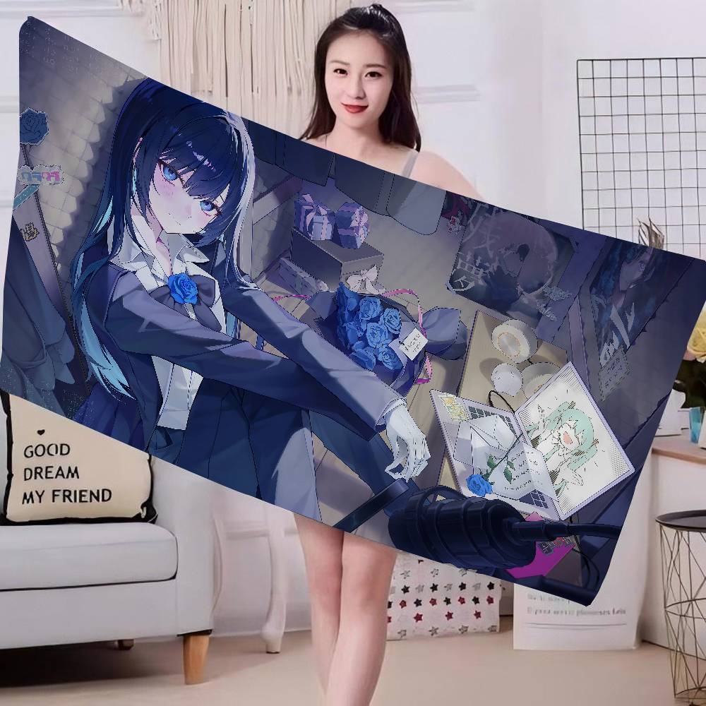 Ado Japanese Singer Microfiber Beach Towel Absorbent Quick Dry Soft Yoga Swimming Resort Mountain Climbing Towel