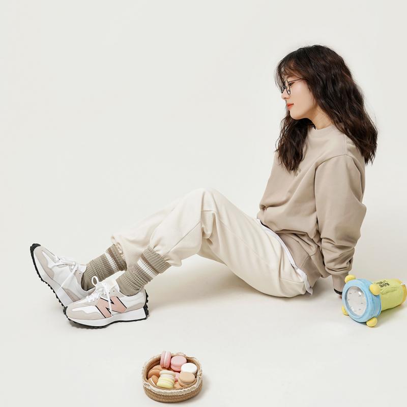 New Balance 327 White Pink Haze Women's Sneakers WS327LR