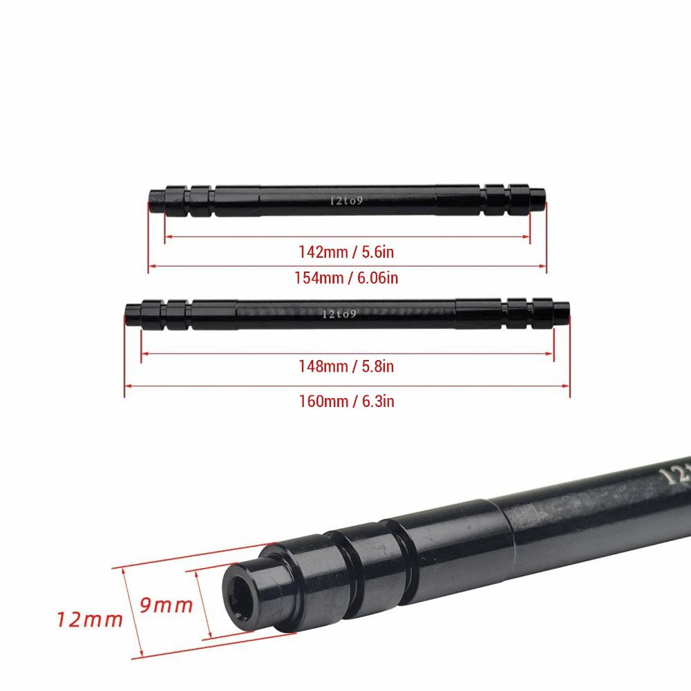 142mm/148mm Thru Axle Adapter Conversion 12mm To 9mm Thru Axle Skewer Adapter Wheel Upgrades