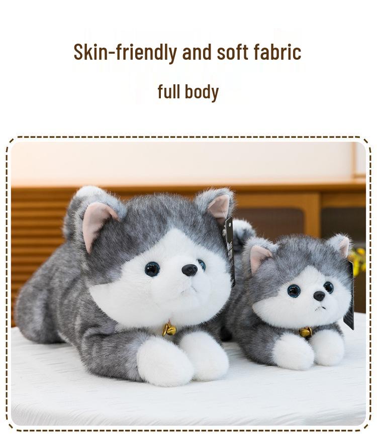 Adorable Calico Cat & Dog Plush Toy - Lying Pillow for Kids' Room Decor