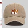 pc HeartShaped Corgi Silhouette Printed Baseball Cap Pet Print Design Golf Hat Home Leisure Decor Hat Comfortable Lightweig