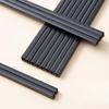 Ru Han Black High-Temperature Alloy Chopsticks, 10-Pair Set