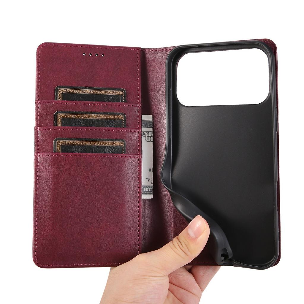 For iPhone 17 Pro Case RFID Blocking PU Leather Phone Wallet Cover