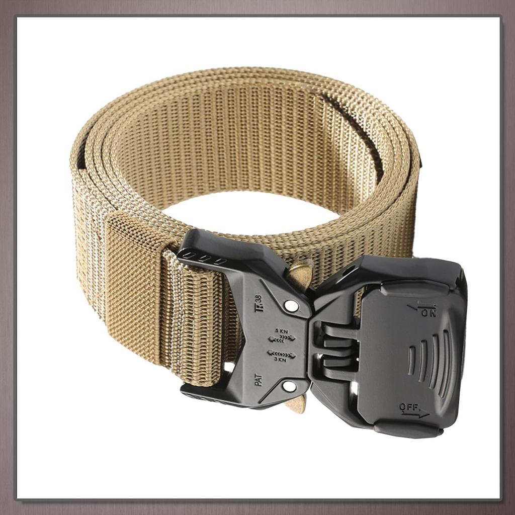 Side BP658 [One Limitation] Belt, Release, Outdoor, Casual, Work, Plain, One-Touch, Men's (Black)