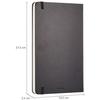 Basics Notebook Classic Blank L Size (13cm X 21cm) Black
