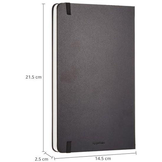 Basics Notebook Classic Blank L Size (13cm X 21cm) Black