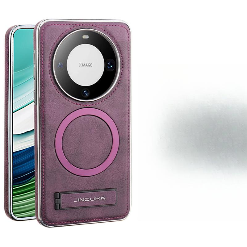 Suitable for Huawei Mate60pro Mobile Phone Case Magnetic Suction Anti-fall M60 Full-inclusive Stand Huawei Business Leather Case