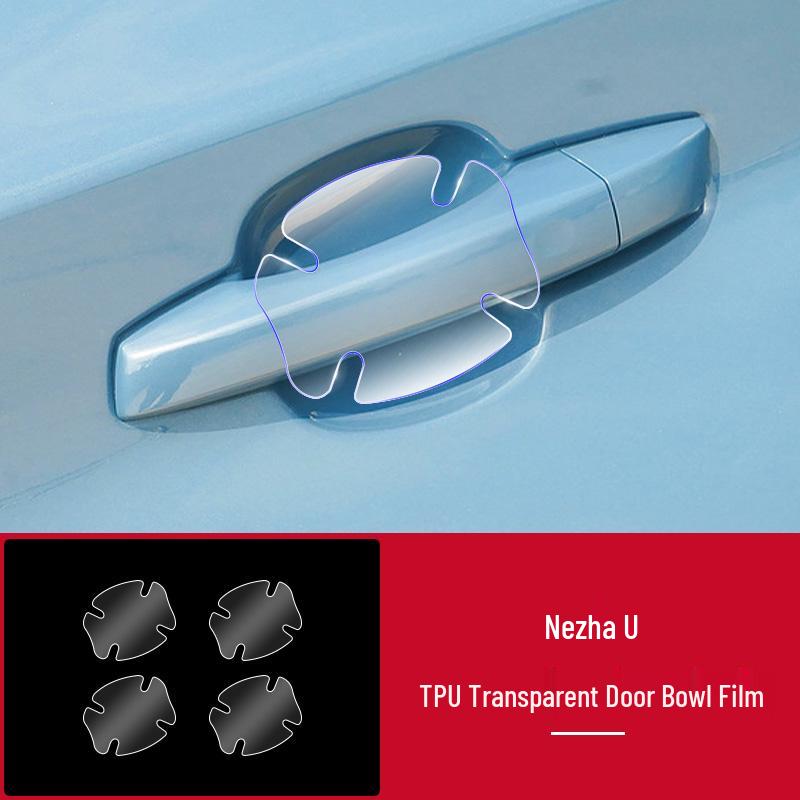 Nezha V S U Car Headlight & B-Pillar Anti-Scratch Protective Film Set