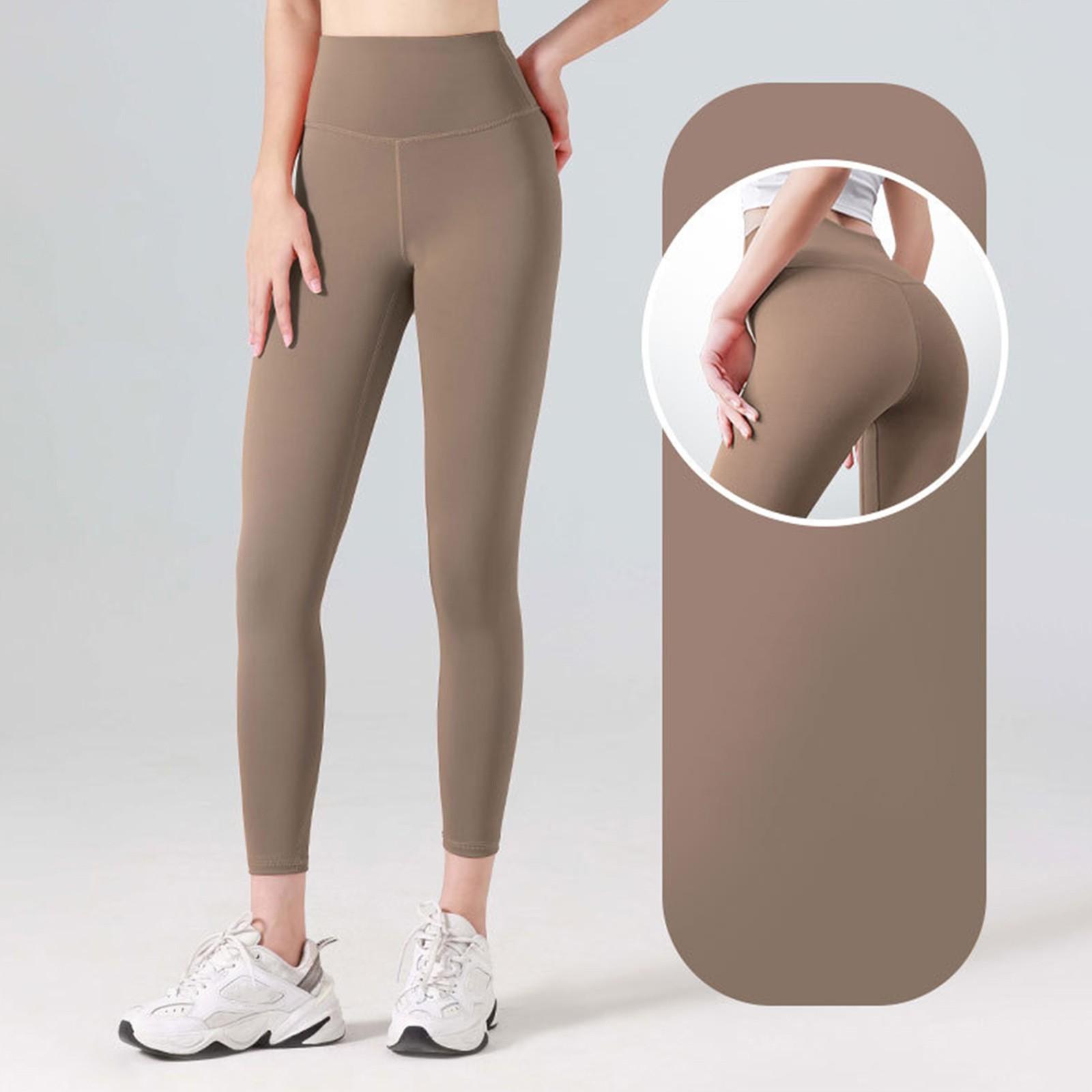 

Модные женские укороченные брюки для йоги с принтом тай-дай и высокой талией для йоги XL коричневый