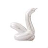 Ceramic Swan Statue Table Decoration Glazed Home Decor for Office Desk Entry