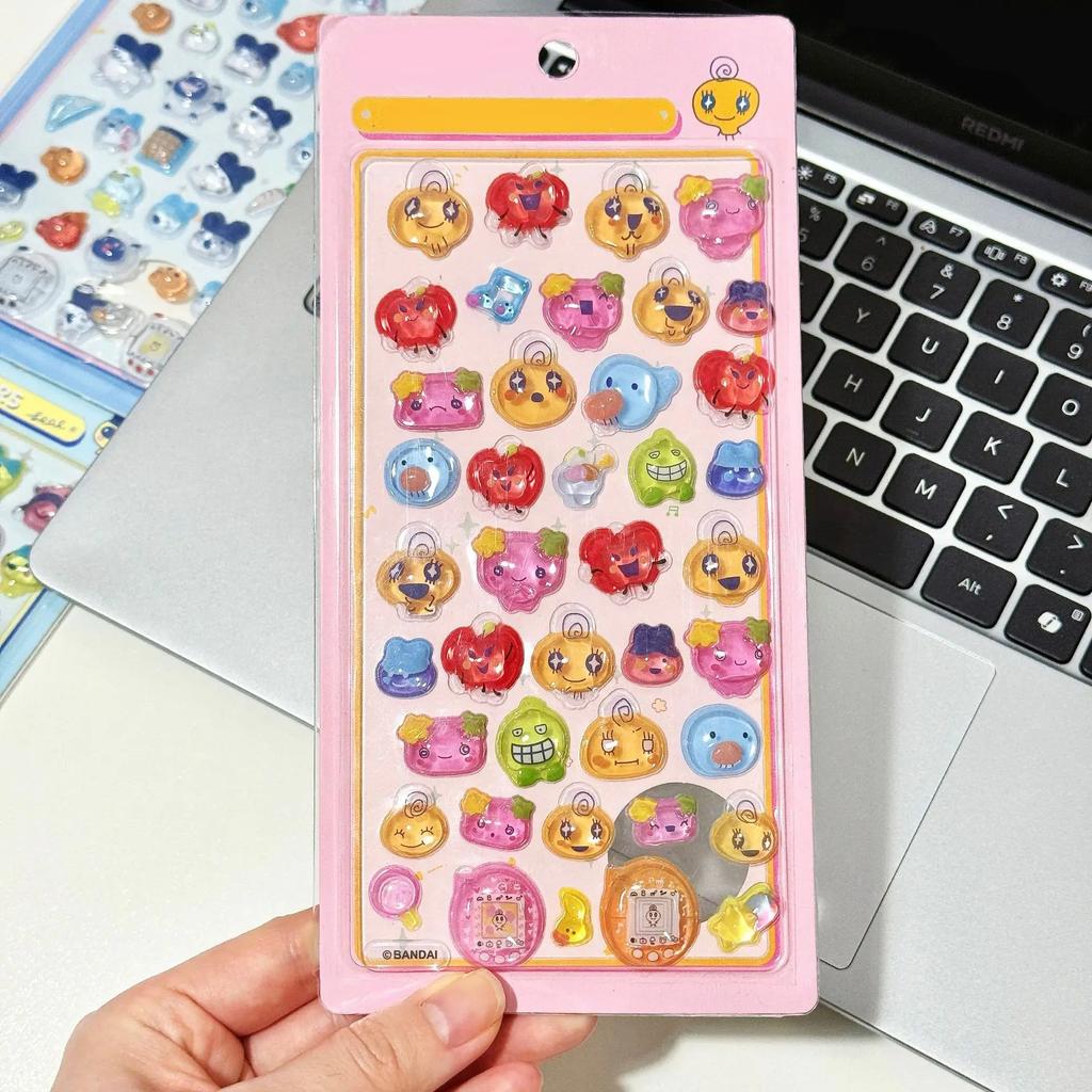 Tamagotchi 3D Stickers - Cute Cartoon Multi-color Decals Perfect for Kids DIY Decor and Lovely Craft Lovely Gifts for Children