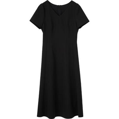 EICHITOO Women's V-Neck Slim-Fit Long Dress