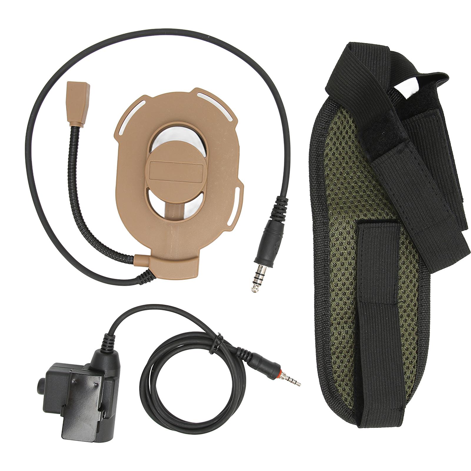 Helmet Headset Motorcycle Unilateral Earpiece with U94 PTT for VX‑6R VX‑7R