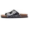 2024 Men's Cork Slippers Unisex Summer Flip Flops Men clogs Man Soft Cork Two Buckle Beach Slides Outdoor Footwear For Men 45