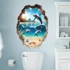 Waterproof Ocean Wall Sticker PVC Wall Decal New Home Decor Stickers  Bathroom Decor
