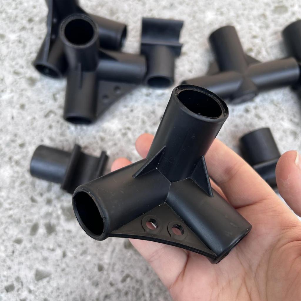 4/6pcs 20mm Gardening Pillar Connector, Greenhouse Frame Connector, Plant Bracket, Garden Tools Essential