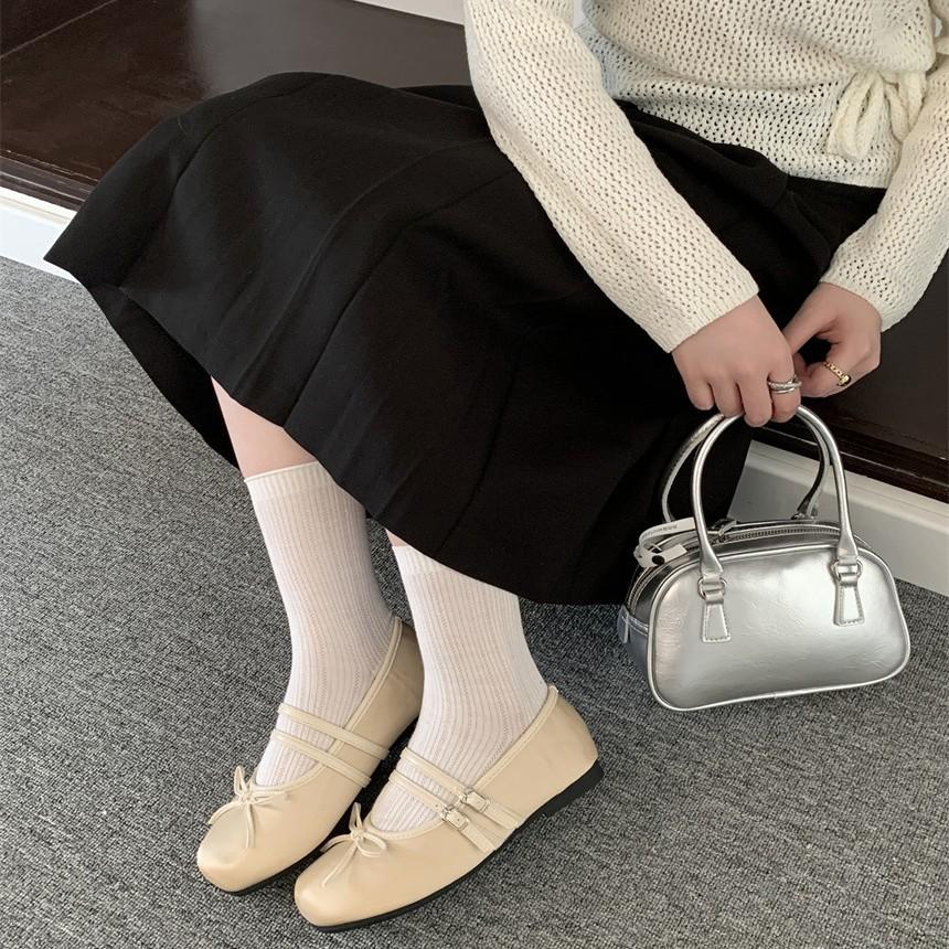 Ballet French Mary Jane single shoes women's summer 2025 new shallow bow grandma shoes