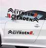 Car Sticker 2PCS Waterproof Car Logo Door Side Stickers Creative Body Decor Logo Decals for DS Series C2 C3 C4 C5 C6 C8
