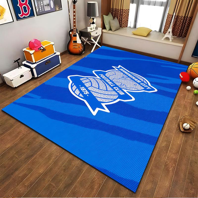 Birmingham City FC Logo Carpet suitable as a non-slip mat for the living room or bedroom sofa