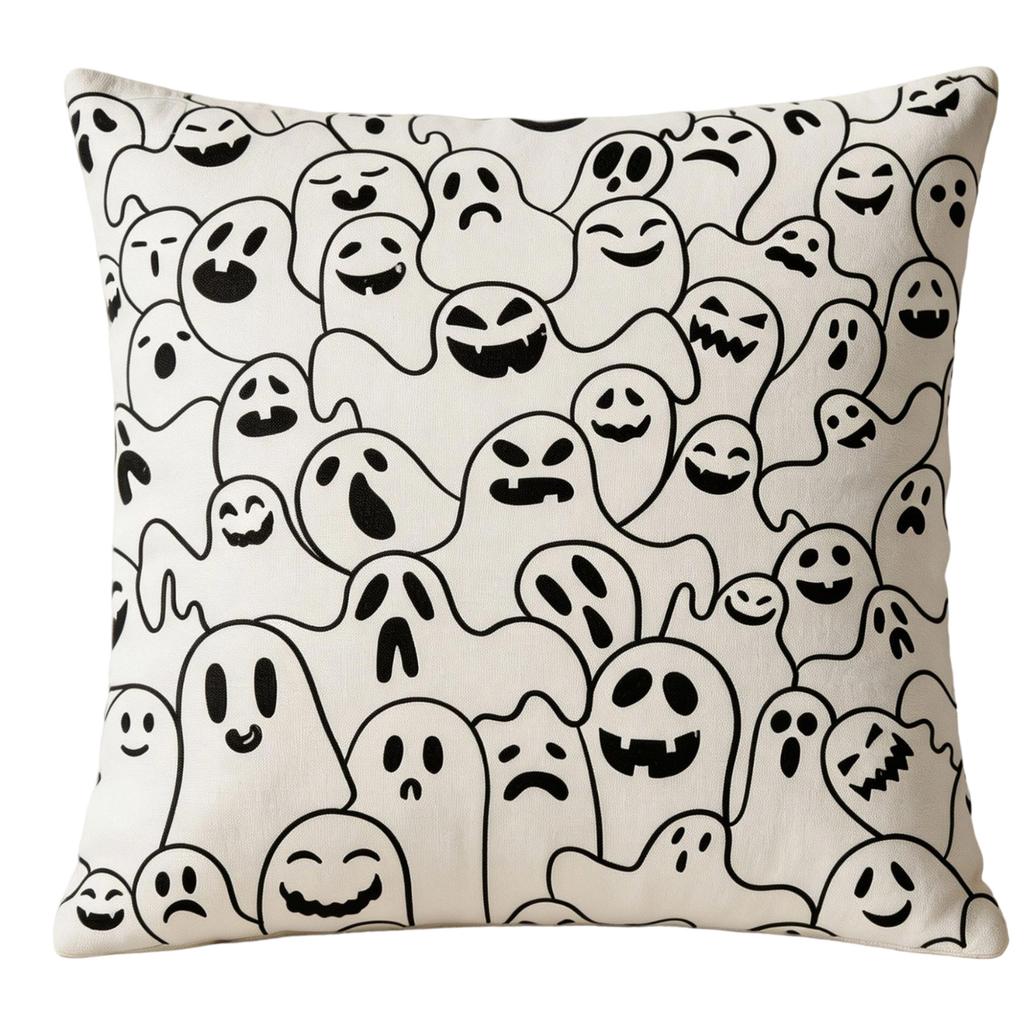 Halloween Pumpkin Printed Throw Cover for Couch Cushion Decorative
