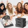 Black Covered Gift Box Party Gift Lafite Grass Decoration Box Groom's Proposal Box Birthday Gift Box Cupcake Box DIY Production