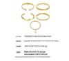 18K Gold-Plated Stainless Steel Zirconia Diamond Clasp Bracelet - European & American Fashion Knotted Irregular Light Luxury Style.